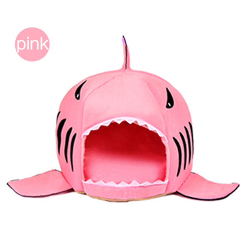 Shark Shape Dog Bed Puppy Houses Warm Doggy