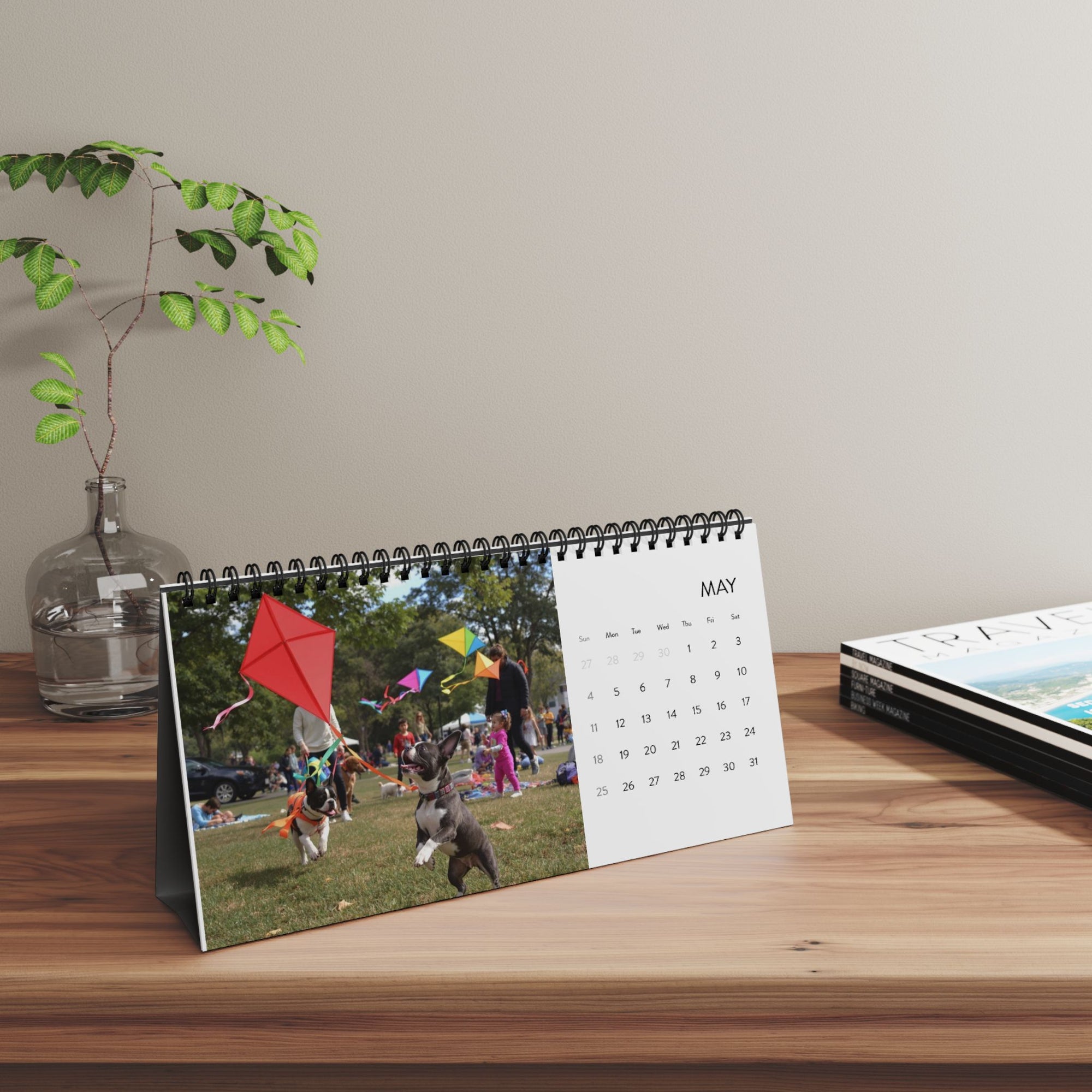 2025 Desktop Calendar with Frenchie Puppies