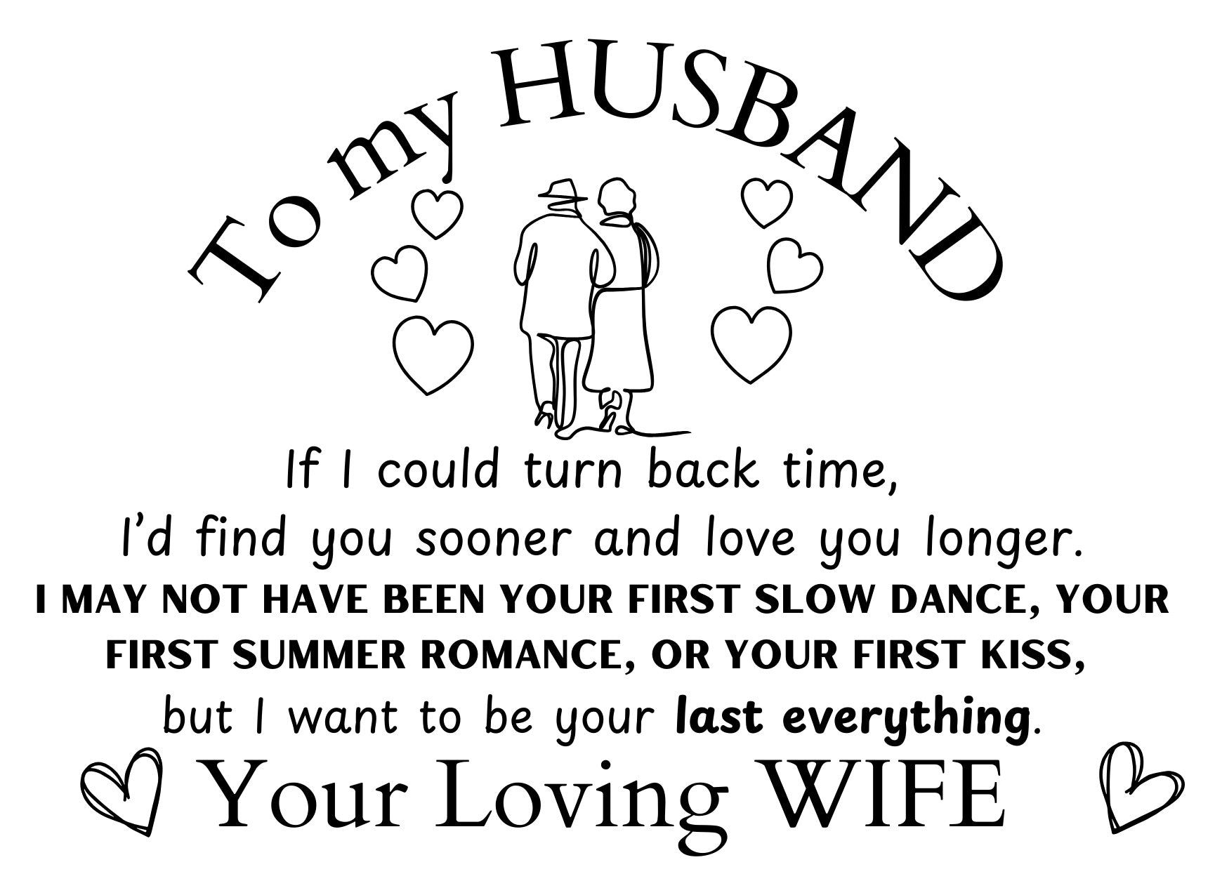 To My Husband '60s Nostalgia Love Mug